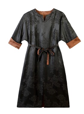 凤轩阁 新款香云纱重锻连衣裙53125