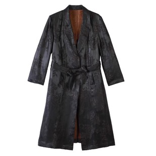 凤轩阁 专柜定制顺德老料重缎风衣128923