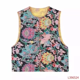 凤轩阁 新款 凤穿牡丹通体满绣丝毛中式马甲 396524