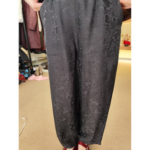 凤轩阁 新款香云纱 双面双穿 满罗直筒裤2541