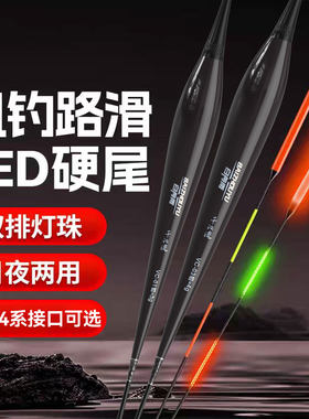 LED高亮一目加粗日夜两用鱼漂矶钓路滑大物浮漂大目距不混目浮标