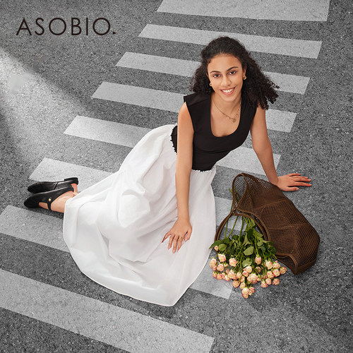 Asobio时尚通勤高级简约连衣裙