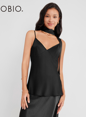 Asobio光泽感V领修身吊带背心2025秋款上新灵动丝带精致吊带女288