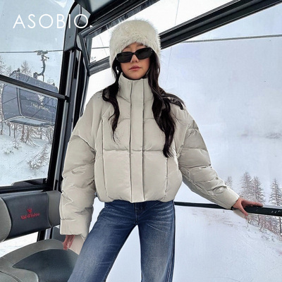 显瘦蝙蝠袖防水工艺保暖羽绒服