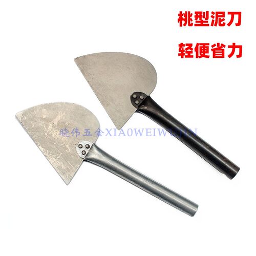 包邮广式桃型泥刀半圆砖刀泥工砌墙工具瓦刀三角砖刀砌墙建筑神器