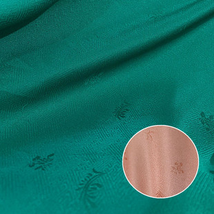 提花重绉 提花交织真丝面料 桑波缎 旗袍 汉服 提花面料布料回纹