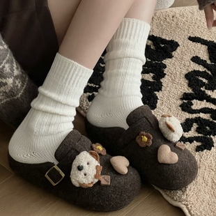 勃肯鞋雪地靴毛绒卡通MM豆巧克力别针鞋扣巧克力饼干鞋子装饰配件