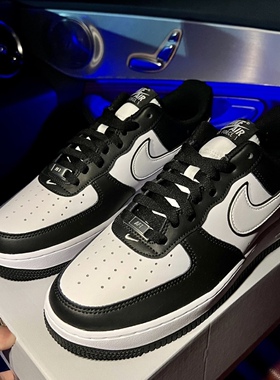 适配AF1空军一号panda白黑熊猫黑白色鸳鸯字母反光双鞋带泼墨鞋绳