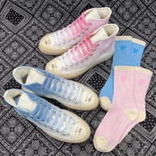 适配Converse Chuck Taylor All star 1970s粉色蓝情人节渐变鞋带