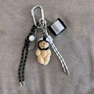 miu系挂绳保龄球包包挂件编织绳登山兔子KT猫复古钥匙扣多用配饰