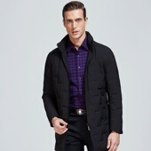 羽绒服男款 防寒保暖白鸭绒中长款 H98006 商务休闲冬季 嘉意爸爸男士