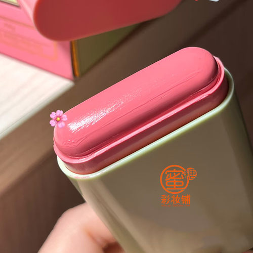 惊为天腮！巨显嫩！无花果咖大容量雪糕腮红膏棒嫩妹女高水蜜桃色