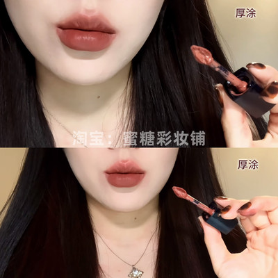 暖意缱绻的冬日奶咖栗棕 挪不开眼 曲奇奶咖哑光唇釉裸色肉桂杏仁