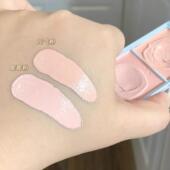 平整面中 神 双色提亮膏高光粉色白色遮瑕膏膨胀色强力巨遮瑕膏