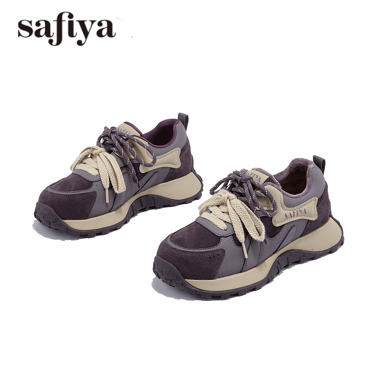 索菲娅Safiya2025冬季新款时尚百搭舒适保暖休闲女鞋SFD4112D17