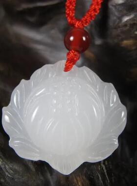 天然新疆和田玉昆仑白玉 吉祥挂件吊坠玉坠