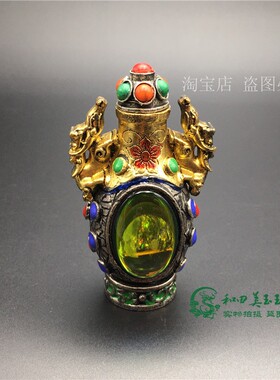 民间特色工艺礼品鼻烟壶热卖古玩做旧内画老式鼻烟壶客厅装饰摆件