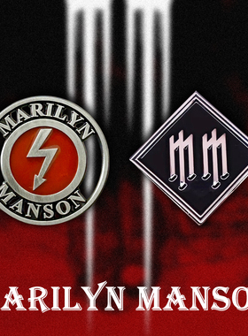 玛丽莲曼森乐队周边徽章金属胸针饰品marilyn manson pin