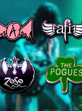 齐柏林飞艇乐队徽章空中铁匠朋克摇滚乐队胸针Aerosmith afi pin