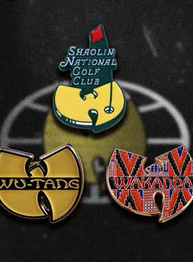 Wu-Tang Clan武当帮徽章硬核嘻哈音乐组合胸针亚文化周边饰品pin