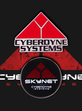 终结者电影周边徽章Terminator胸针Cyberdyne Systems Skynet pin