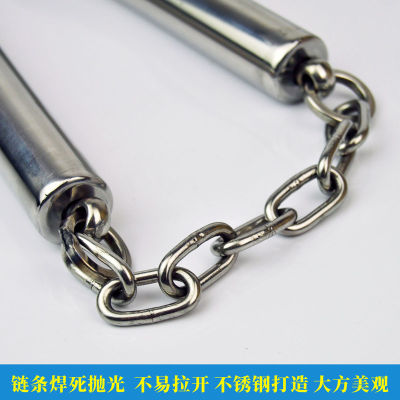 NUNCHUCK TELESCOPIC PRACTICE PERFORMANCE PRACTICAL USE FOR ADULTS CHILDREN MEN AND WOMEN SELF-DEFENSE POCKET STAINLESS STEEL NUNCHUCKS
