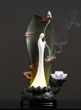 新中式风禅意客厅玄关书房小摆件