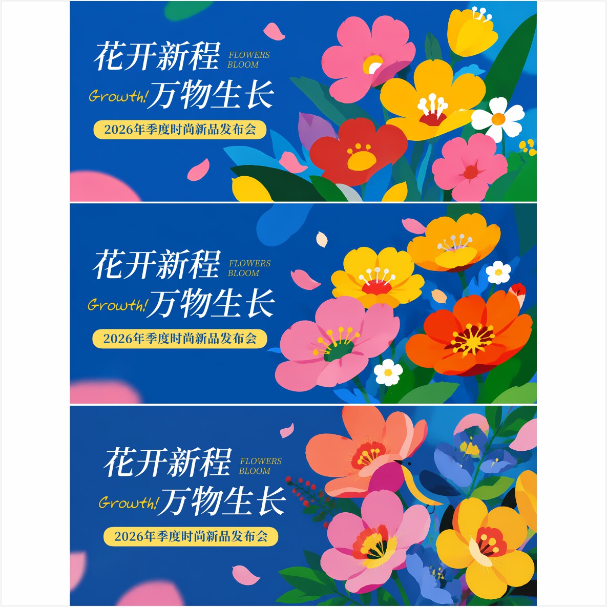 3套背景 封面 活动背景 发布会 花 ppt封面 背景 主视觉 0539