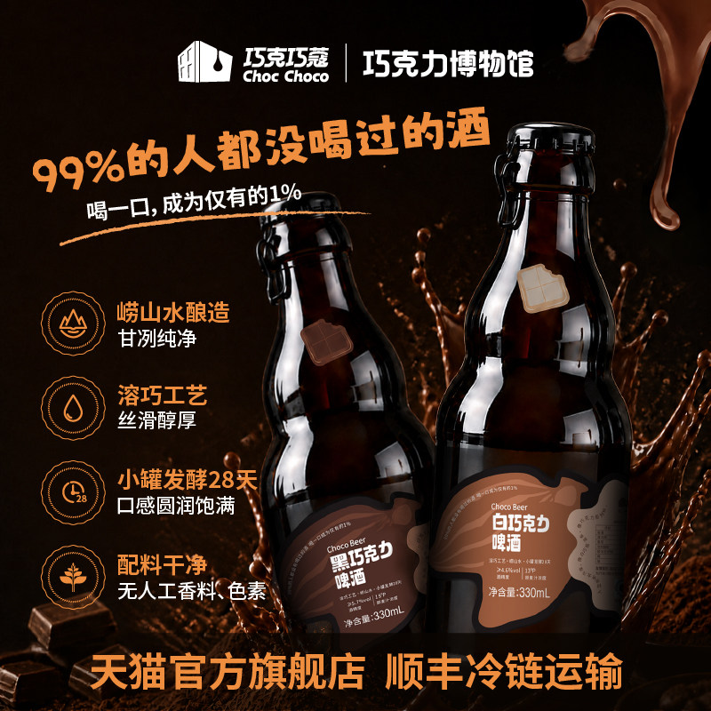 【巧克力博物馆】黑&白巧克力精啤酒