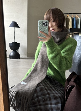 CLEAN SPACE-格纹百搭厚实秋冬上新腰围系带可调节半身裙58508