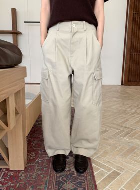 CLEAN SPACE-加绒加厚保暖大口袋工装裤休闲秋冬休闲裤57915
