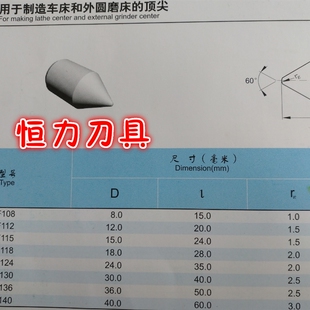 株洲硬质合金顶尖头YG8 F118 YG6 F115 F112 F108 F124 F130 F136