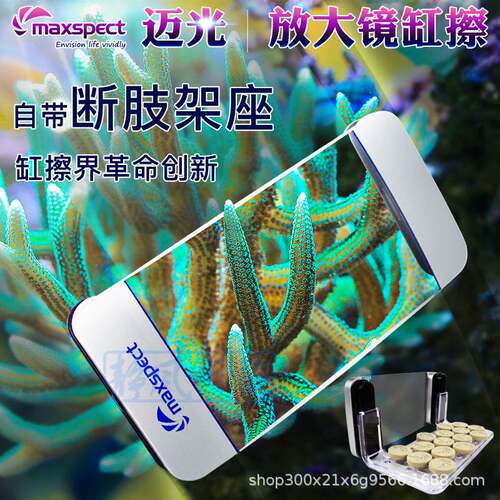 Maxspect迈光多功能鱼缸放大镜 断枝架生物观察镜 移动磁吸缸刷