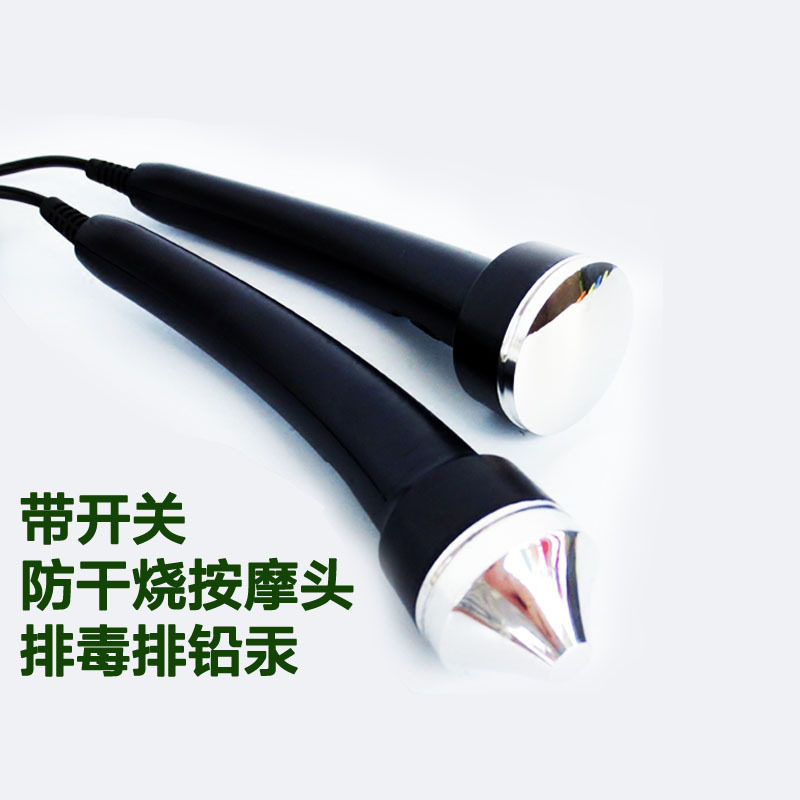 美容院超声波美容按摩仪器探头脸部面部导入导出配件单孔插头产品