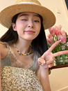 爆款 春日多巴胺彩色串珠珍珠项链女2025新款 锁骨链颈链choker配饰