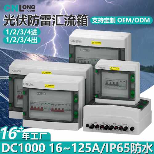 隆祺光伏防雷直流汇流箱DC1000V