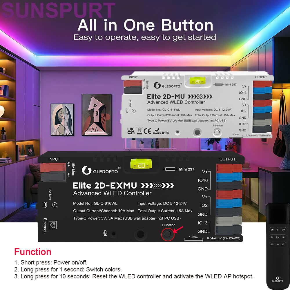 GLEDOPTO新外壳ESP32WLED幻彩