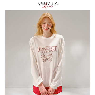 ArrivingArrive桑蚕丝落肩T恤