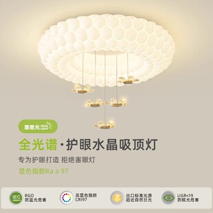 卧室灯吸顶灯主卧房间灯现代简约网红创意北欧书房护眼中山灯具