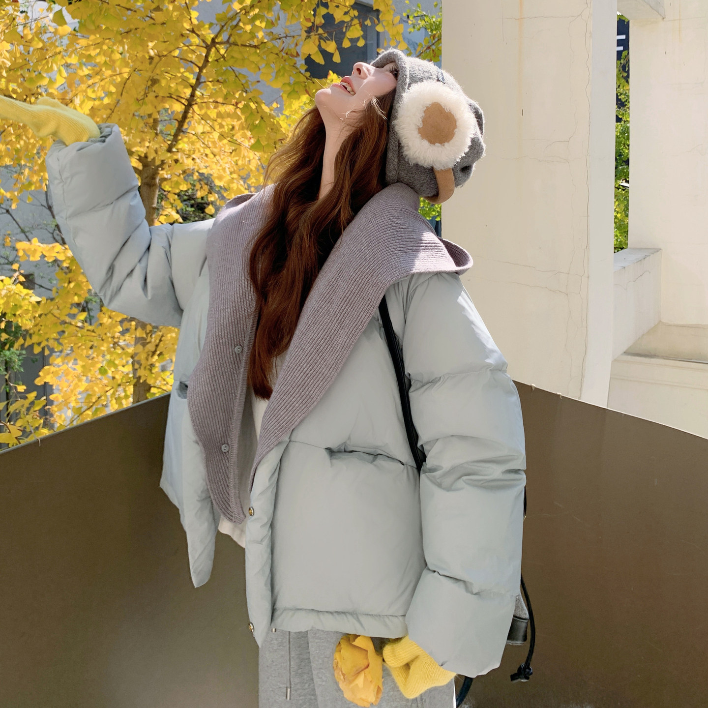 【新款】现货假两件连帽羽绒服（90绒）293-2851-P305控458,女装羽绒服,浙宝293