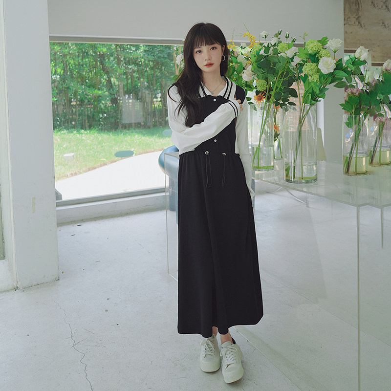 【新款】主推秋款！学院风撞色连衣裙205A-8812-P120控178,女装连衣裙,浙宝293