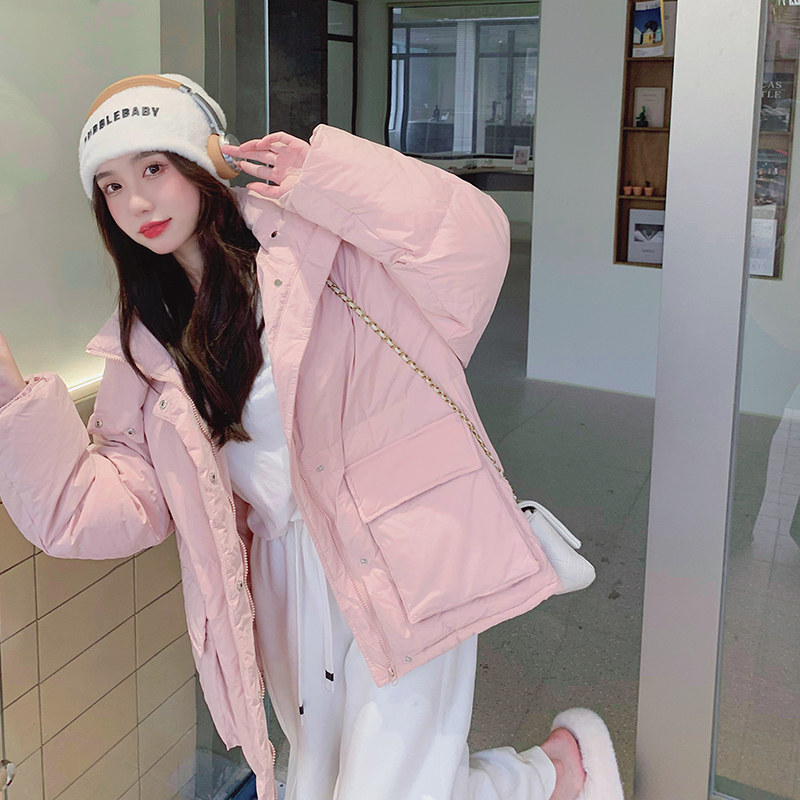 【新款】22冬款甜美学院风粉色短衣205A-9906-P160控238,女装棉衣/棉服,浙宝293