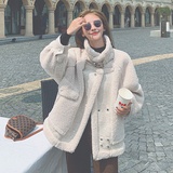 【冬装现货】2023冬季皮毛一体羊羔毛外套205A-K122-P165控238，女装皮草，浙宝293