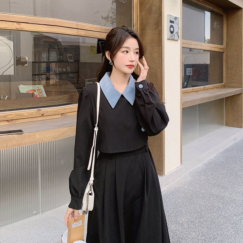【春装新款】面料已下！法式黑色连衣裙205A-2311-P125控178,女装连衣裙,浙宝293
