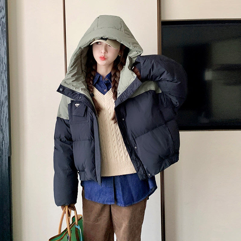 【档口现货】数据好韩版撞色短款棉服293-0127-P165控248,女装棉衣/棉服,浙宝293