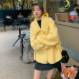 【冬装新款】韩版chic宽松羊羔毛短外套205A-K630-P165控248，女装短外套，浙宝293