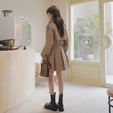 【11号出货】22春新款英伦风包边风衣205A-C086-P140控208，女装风衣，浙宝293