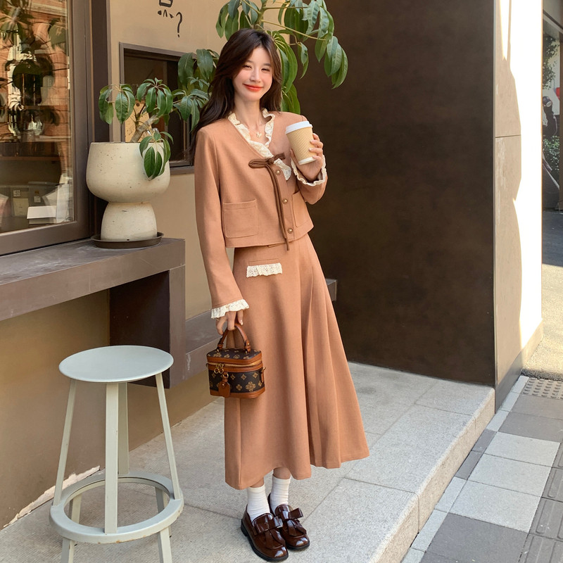 小香风套装女秋季2025新款法式高级感一整套穿搭上衣半裙两件套,女装套装/套裙,浙宝293