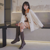 【现货主推】质感好皮毛一体拼接兔毛外套205A-K629-P165控238，女装皮草，浙宝293