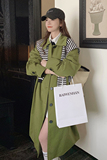 【春装新款】面料已下！条纹披肩长款风衣205A-2307-P150控208，女装连衣裙，浙宝293